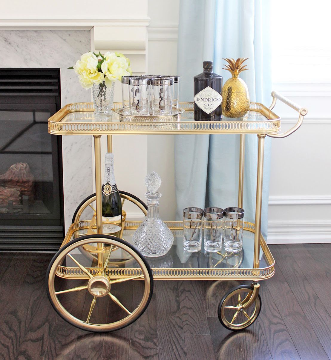 O Ring Material For Tea Cart Wheels Per Inch 3 8 Gold Bar Cart Vintage Bar Carts Bar Furniture