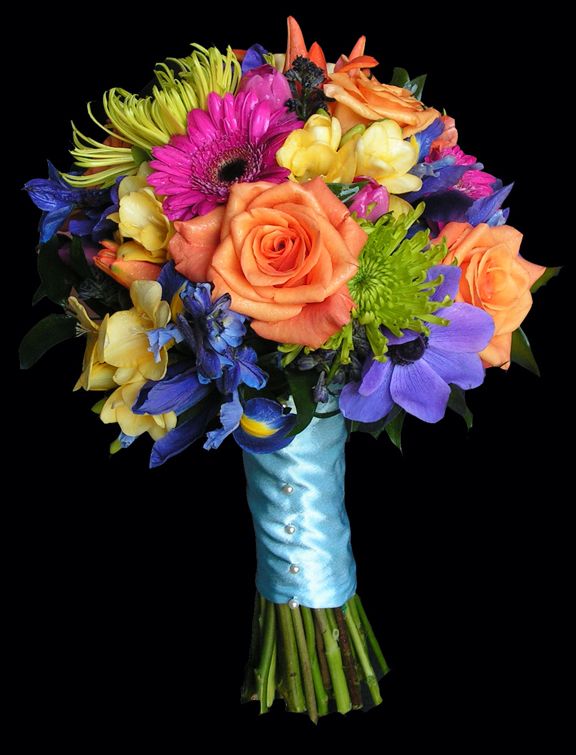Wedding Flowers Purple Orange Pink Yellow Blue Wedding Flowers Purple Orange Pink Yellow