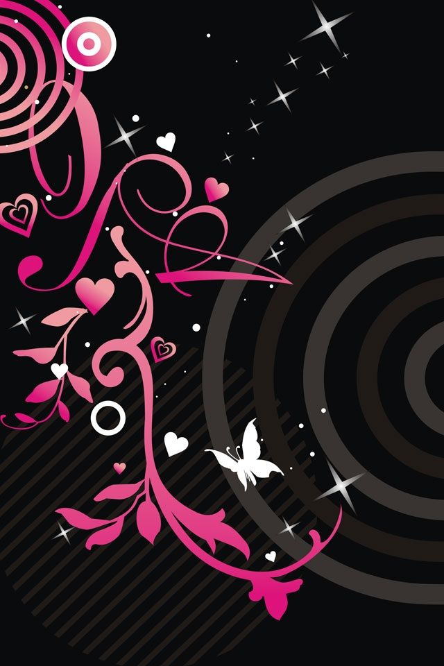 cool pink and black background