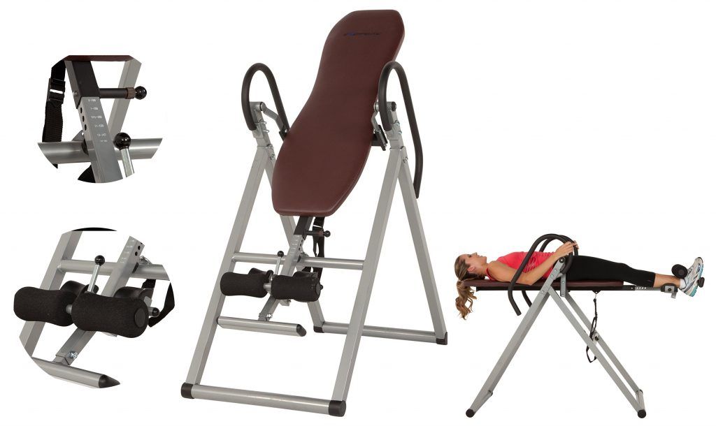 Exerpeutic Inversion Table with Comfort Foam Backrest
