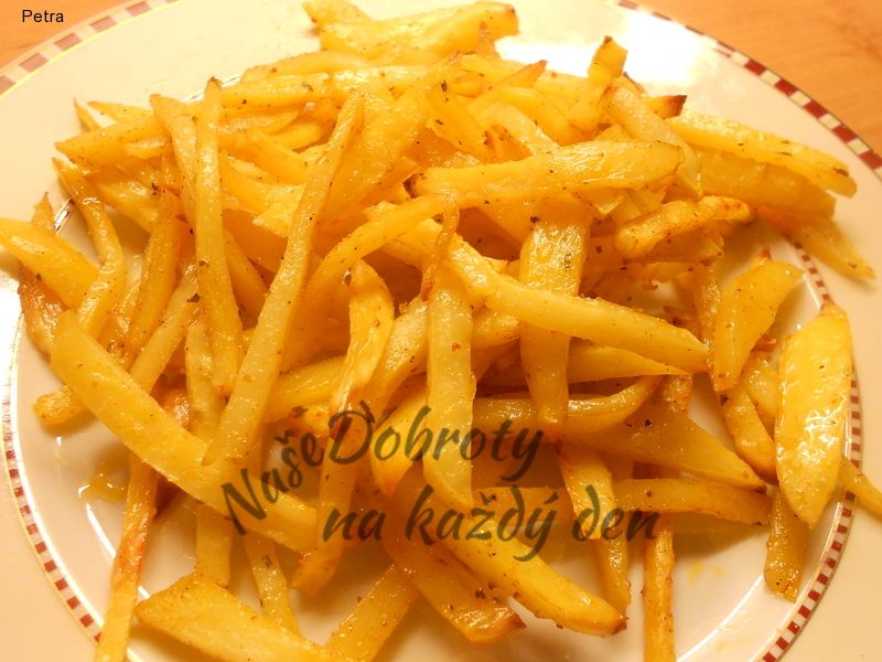 Recept Domácí hranolky do trouby Naše Dobroty na každý Recept Domácí hranolky do trouby Naše Dobroty na každý