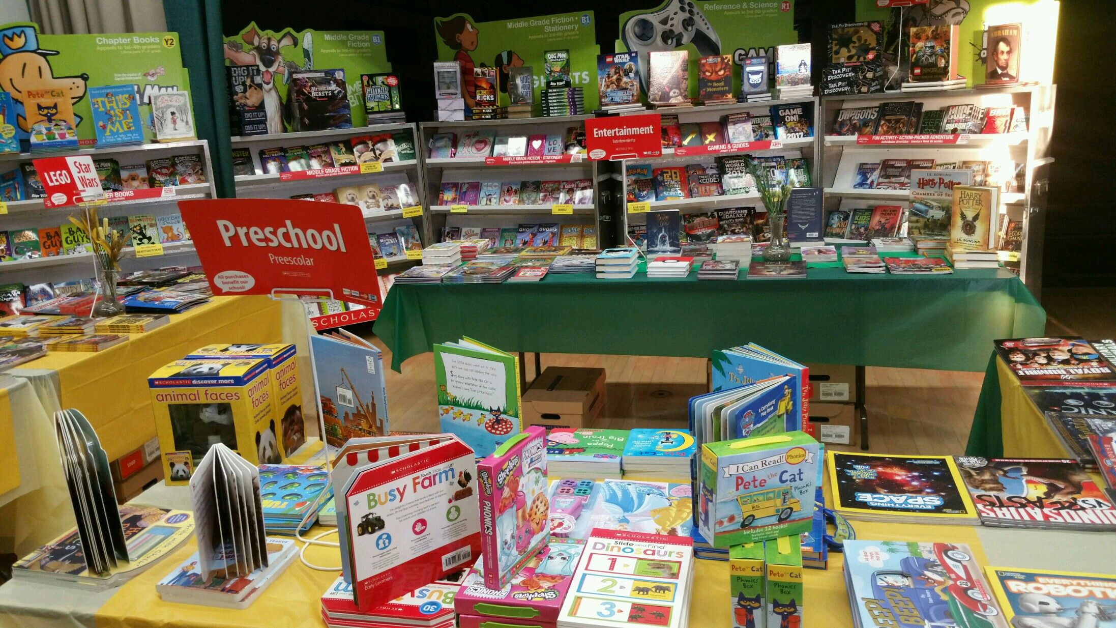 Spring 2017 Scholastic book fair Camp Theme Scholastic book fair