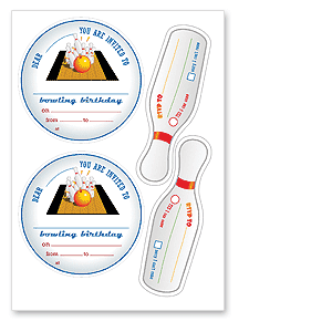 original bowling party invitation template downloads free template