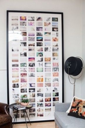 mega fotolijst, om zelf te maken | Cartão postal na decoração, Home deco, Decoração fotos