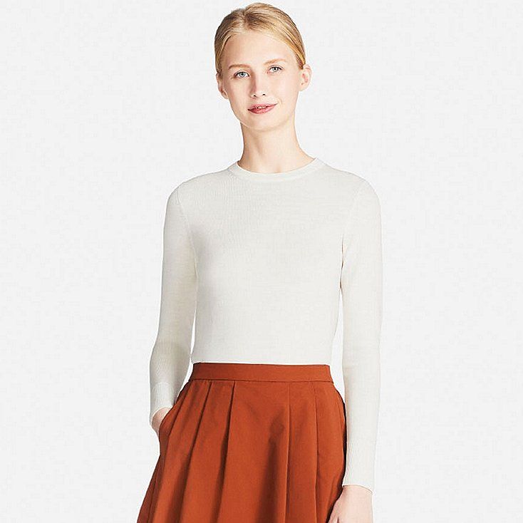 Women Extra Fine Merino Crew Neck Sweater | Crew neck Women Extra Fine Merino Crew Neck Sweater | Crew neck