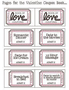 free download printable for a book of love tickets also a blank make my own coupons printable