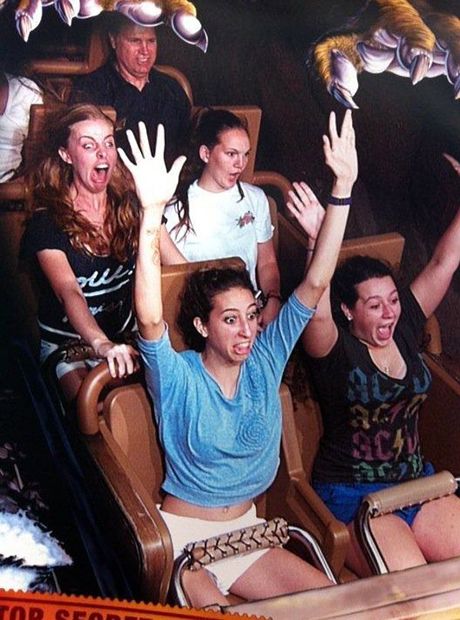 Scared Girl On A Rollercoaster Funny Face Scared Girl On A Rollercoaster Funny Face