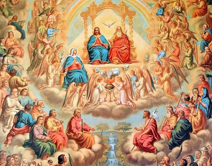 Solemnidad De Todos Los Santos 1 De Noviembre La Iglesia Esta De Fiesta Dia De Precepto Arte Católico Cordero De Dios Dia De Todos Los Santos