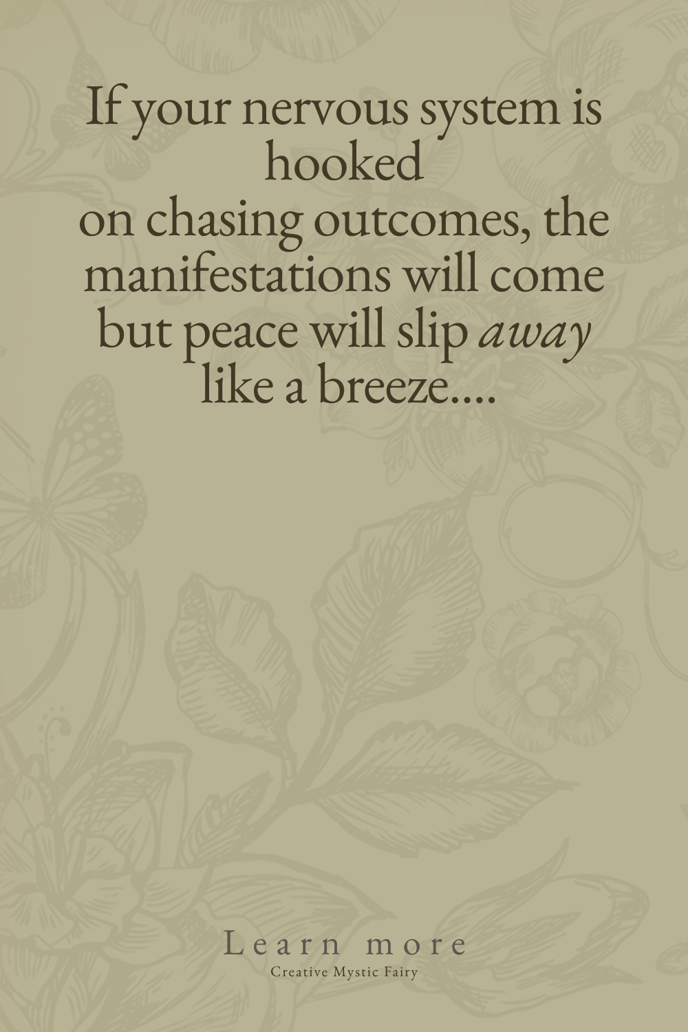 Why trying to manifest through force and control will not lead to peace