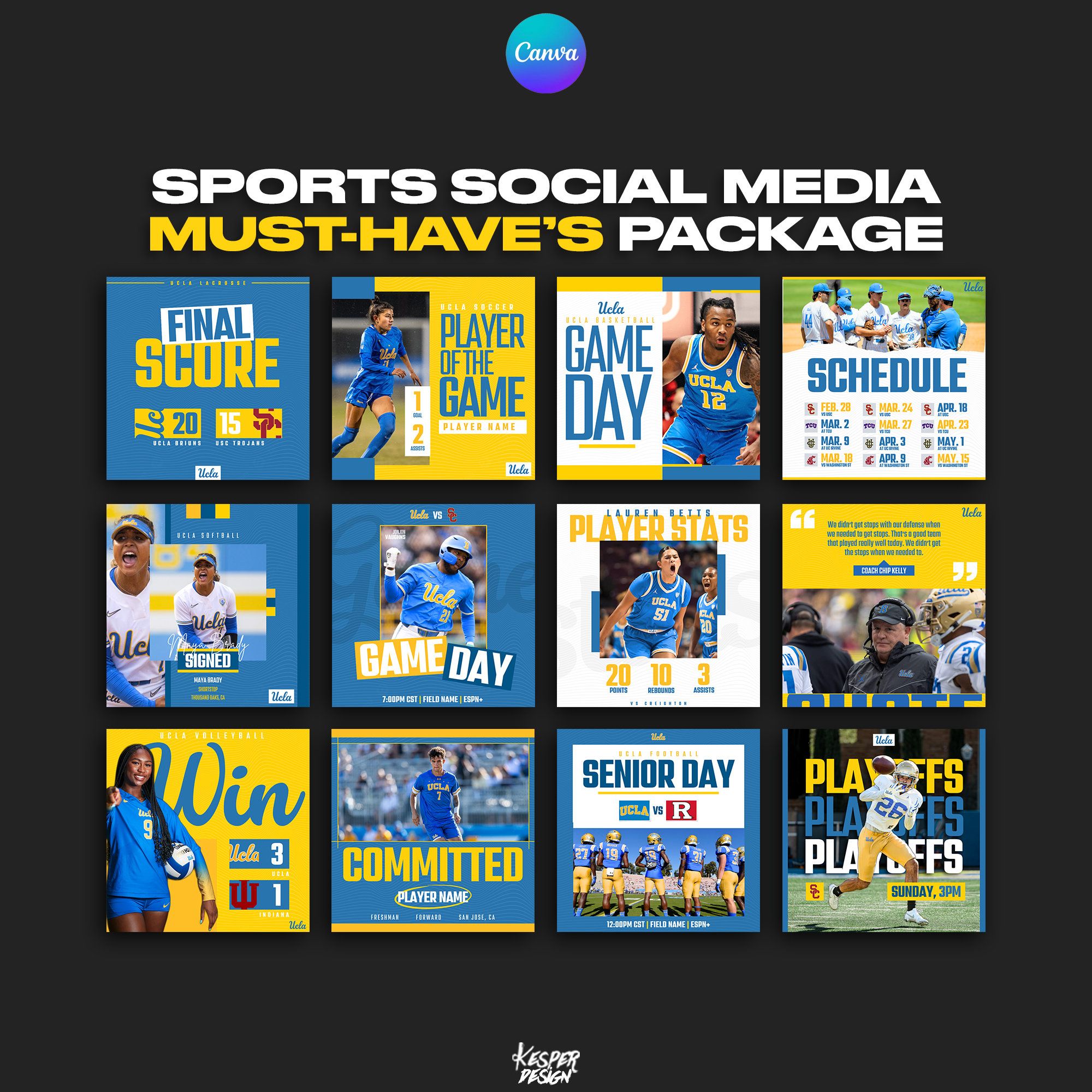 Professional Canva Sports Templates 12 Customizable Graphics For Social Professional Canva Sports Templates 12 Customizable Graphics For Social