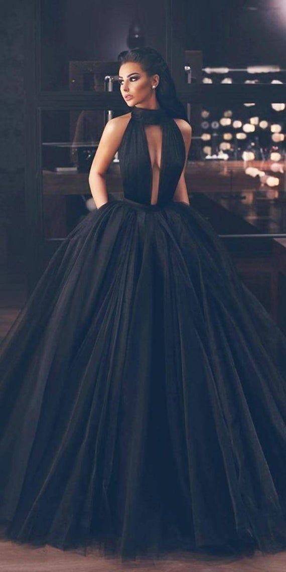 Black ball wedding reception dress,black African b Black ball wedding reception dress,black African b