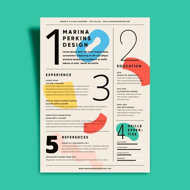 Minimalist cv template Free Vector | Free Vector #Freepik #freevector #business #template #cv #work Web Design, Graphic Design Resume, Resume Design Template, Graphic Design Print, Creative Cv Design, Creative Cv Template, Cv Inspiration, Graphic Design Inspiration, Cv Original Design