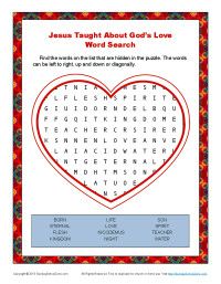 Jesus Taught Abouts Love Bible Word Search Jesus Taught Abouts Love Bible Word Search