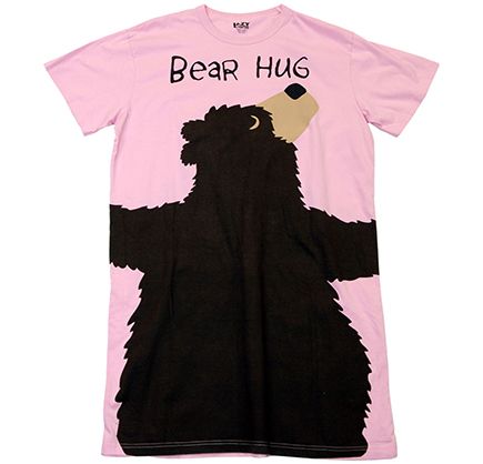 Lazy One Girls Toddlers Pink I/'m a Bear in the Morning 100/% Cotton Pajama Set