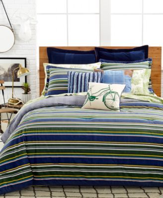 Closeout Tommy Hilfiger Princeton Stripe Comforter Sets Bedding Tommy Hilfiger Princeton Stripe Comforter Sets