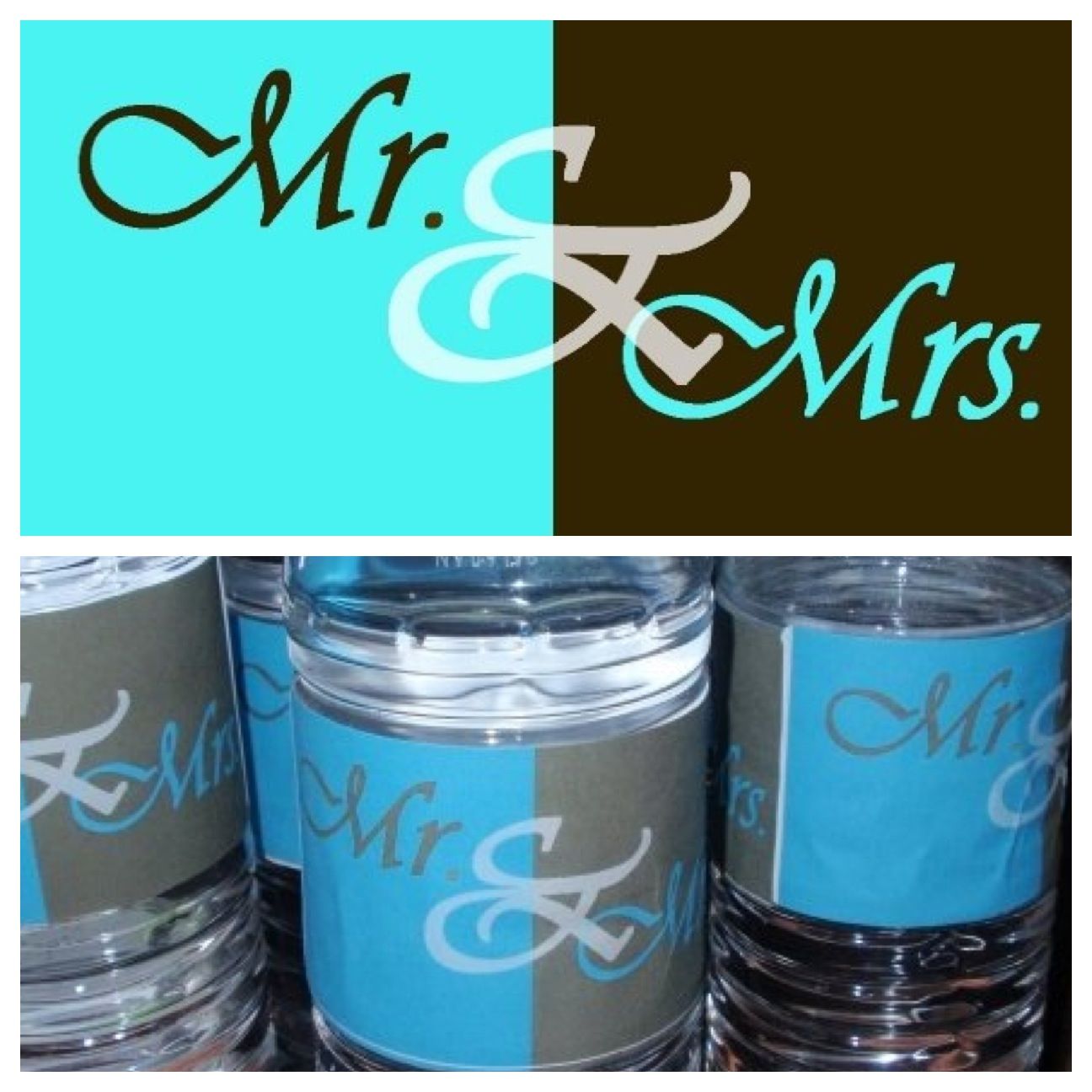 Water bottle labels I created in Photoshop for our wedding - LB | Our wedding, Scrapbook pages ...