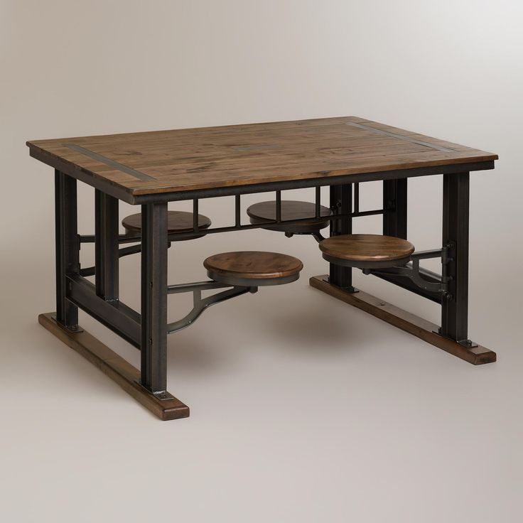 Galvin Cafeteria Table Metal Medium 61 72 L By World Market