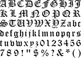 Resultado de imagen de Alfabeto gótico | Alfabeto gótico, Letras