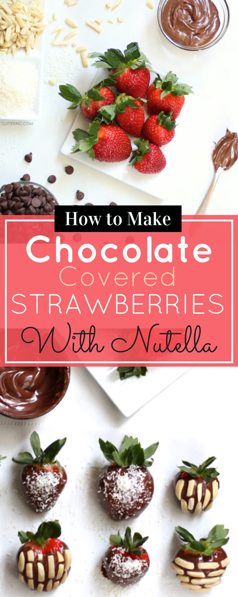 Chocolate and Nutella Covered Strawberries Chocolate
