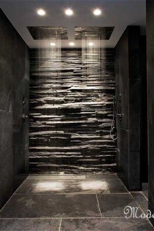 Grey Slate Tile Shower