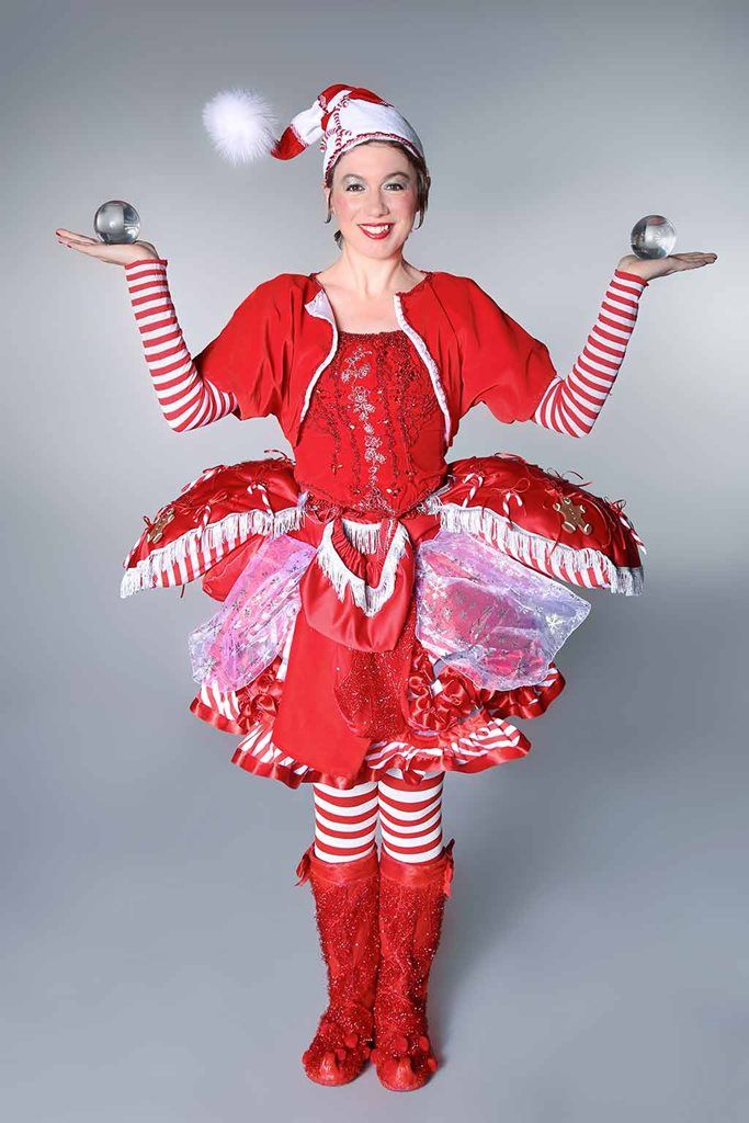 Hire / Book Jugglers Candy cane, Event, Elf