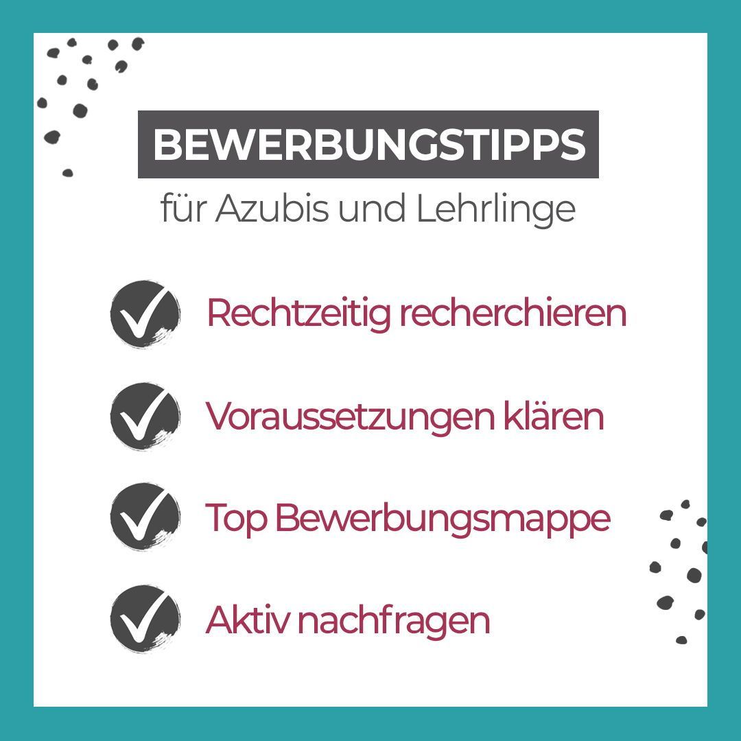 Bewerbungstipps für Azubis in 2020 | Lebenslauf tipps, Bewerbungstipps