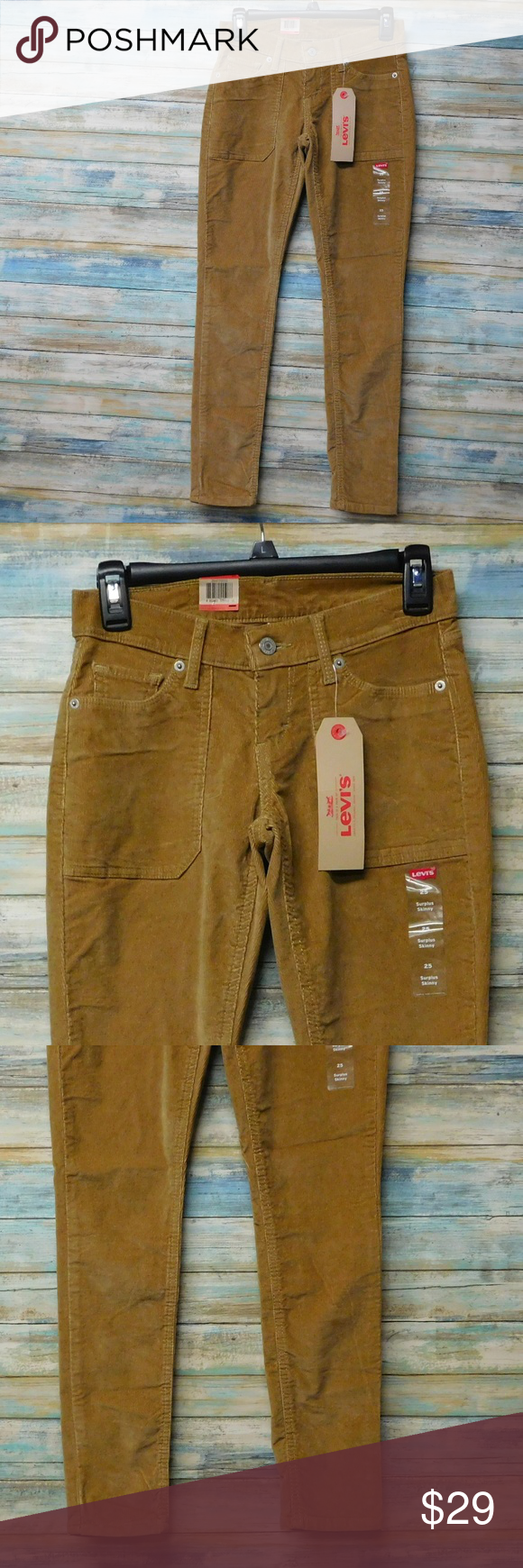 womens tan levi jeans