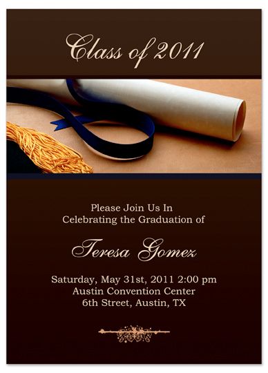 high school graduation invitation templates