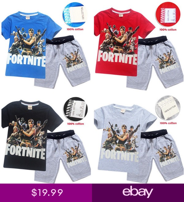 Fort Night Tee Shirt Pullover Camouflage Tops Game Cosplay Boys Kids Teenagers