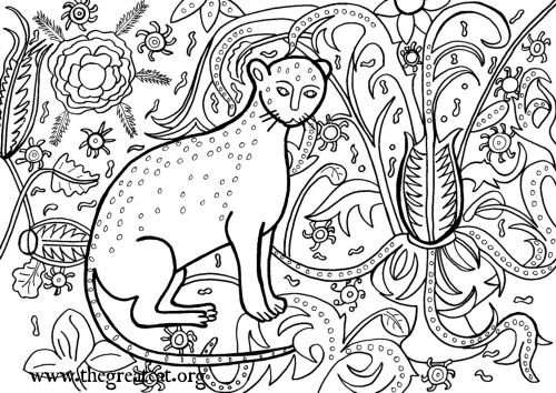 Cat 1407 cat coloring book adult coloring book medieval cats coloring book Cat 1407 cat coloring book adult coloring book medieval cats coloring book