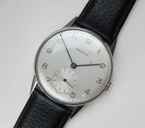 Zenith Vintage 1950s Watch Sub Dial Cal 12 4 P Ultra Slim Movement Classic Luks Saatler Watches Saatler