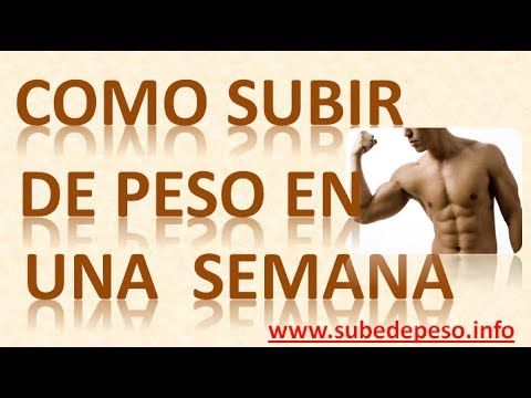 q pastillas sirven para subir de peso