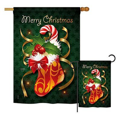 Breeze Decor Xmas Stocking Winter Christmas Impressions 2 Sided Polyester 40 X 28 In Flag Set In 2020 Xmas Stockings House Flags Decor