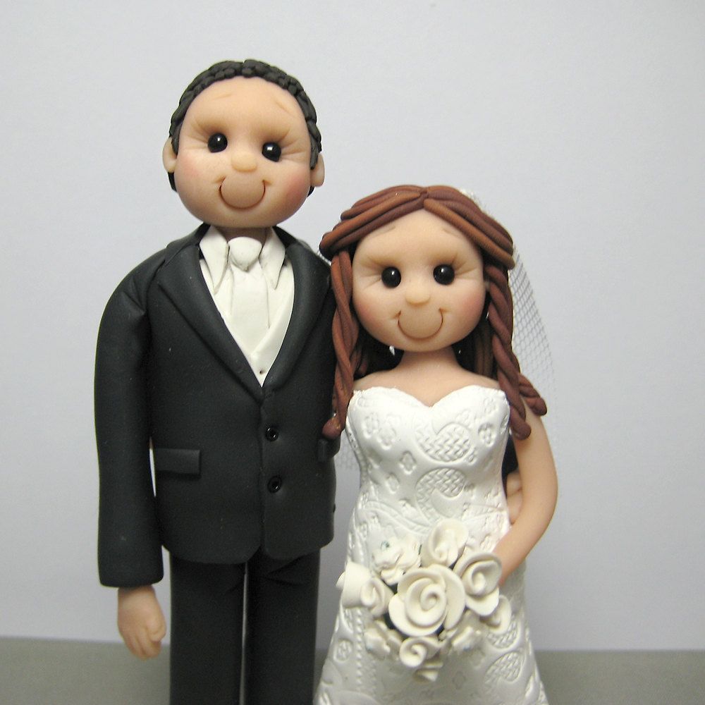 Deposit For A Custom Made Polymer Clay Wedding Cake Topper Deposit For A Custom Made Polymer Clay Wedding Cake Topper