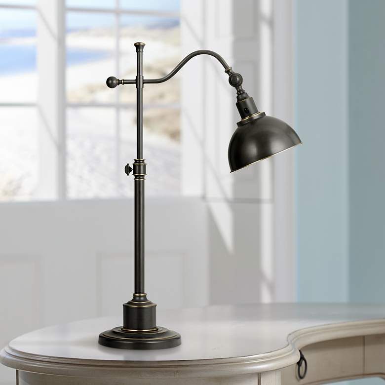 Portico Oil Rubbed Bronze Adjustable Pharmacy Desk Lamp 6x940 Lamps Plus Portico Oil Rubbed Bronze Adjustable, Brass Pharmacy Desk Lamp