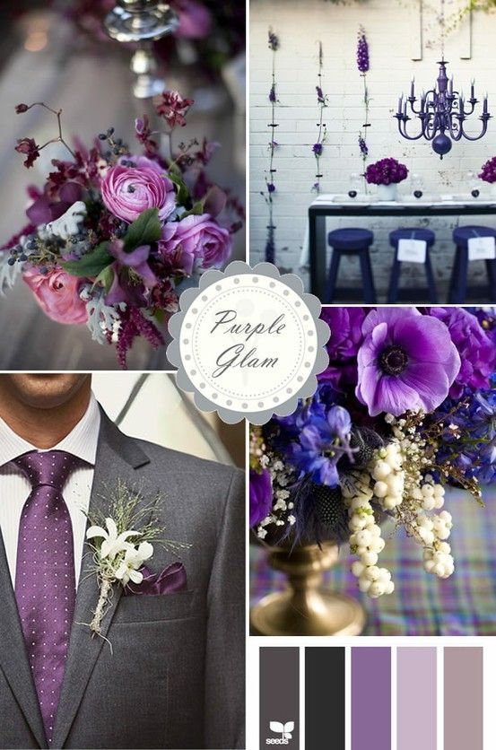 Pin by Brittany Alana on Plum & Grey Wedding Wedding