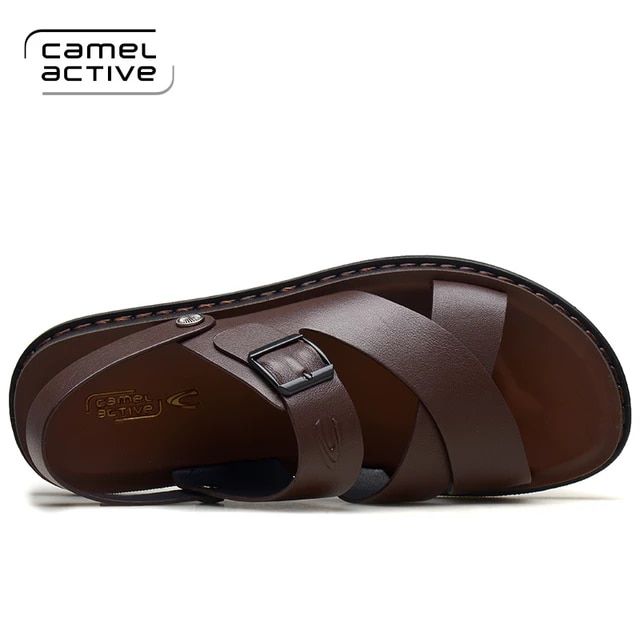 Deve Aktif Erkek Sandalet Hakiki Deri Sandalet Erkekler Moda Rahat Eglence Toka Kayis Marka Ayakkabi Erkekler P 2021 Ayakkabi Erkek Sandalet Erkek Spor Ayakkabilari