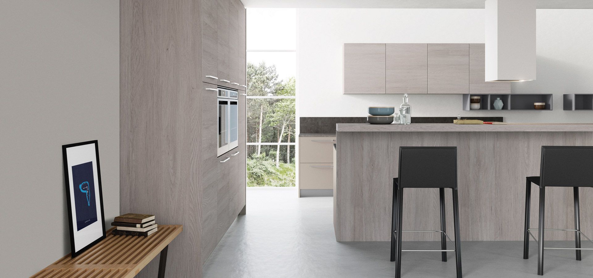 Cucina Moderna - Cloe Finitura Rovere Madeira e Visone | Elementi a ... Cucina Moderna - Cloe Finitura Rovere Madeira e Visone | Elementi a ...