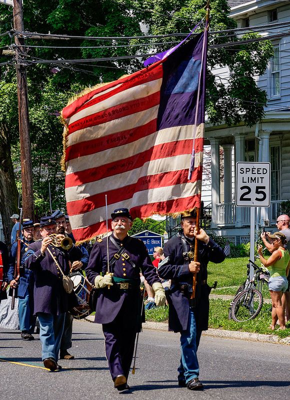 Memorial Day Parade, Freehold NJ Honoring Civil War Vets War vet