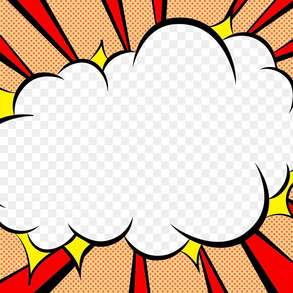 Cloud Cartoon Effect Speech Bubble Design Element Free Image By Rawpixel Com Techi In 2021 Design Element Pop Art Illustration Comic Cloud