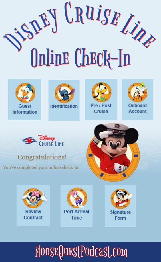 Disney Cruise Line Online Checkin Disney cruise line, Disney dream