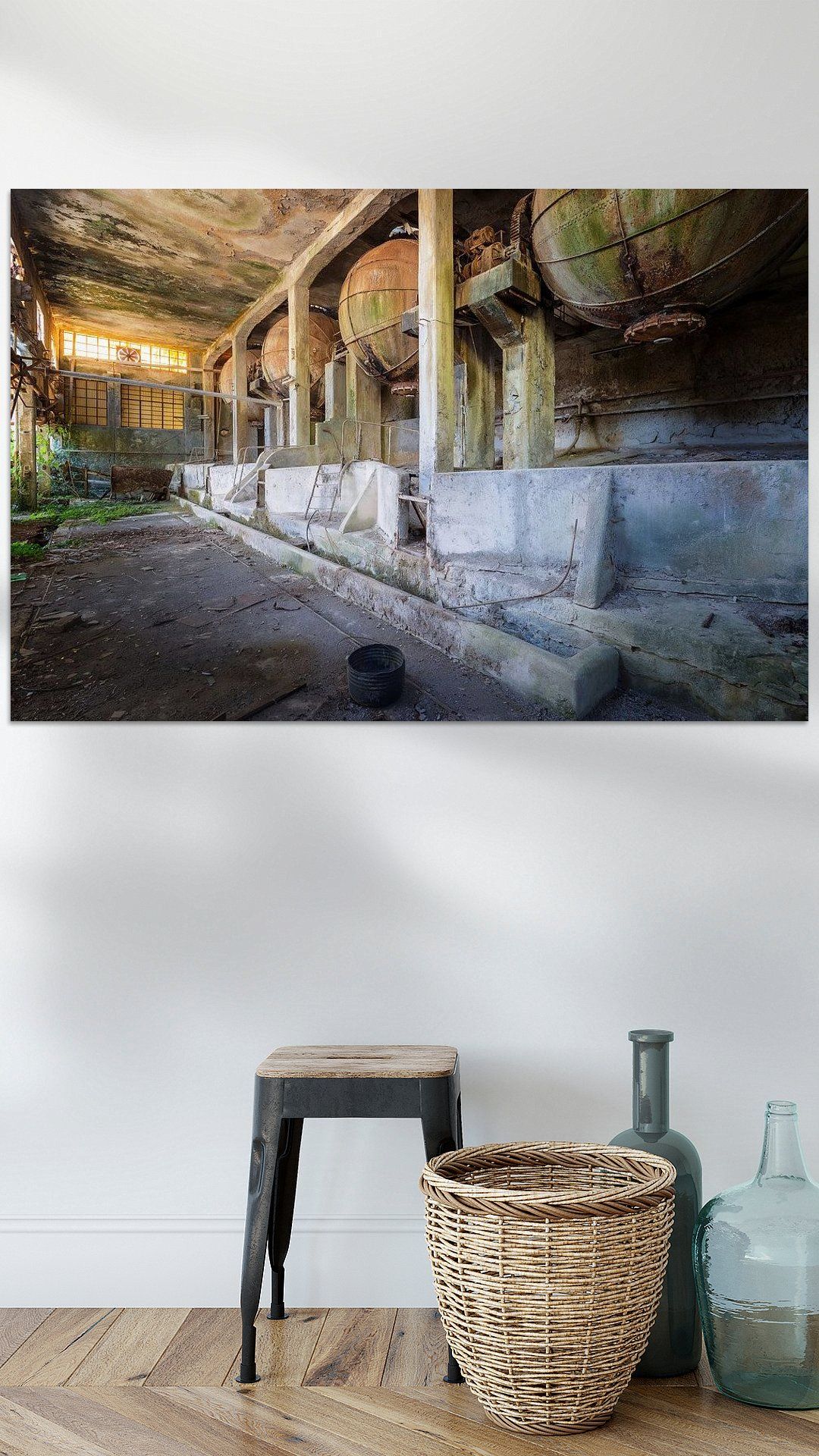 Koop het kunstwerk 'verlaten industrie' van Kristof Ven als schilderij op canvas, aluminium dibond, staal, (ingelijste) fotoprint, behang, en meer. Texture, Canvas, Wood, Crafts, Home Decor, Products, Surface Finish, Tela, Manualidades