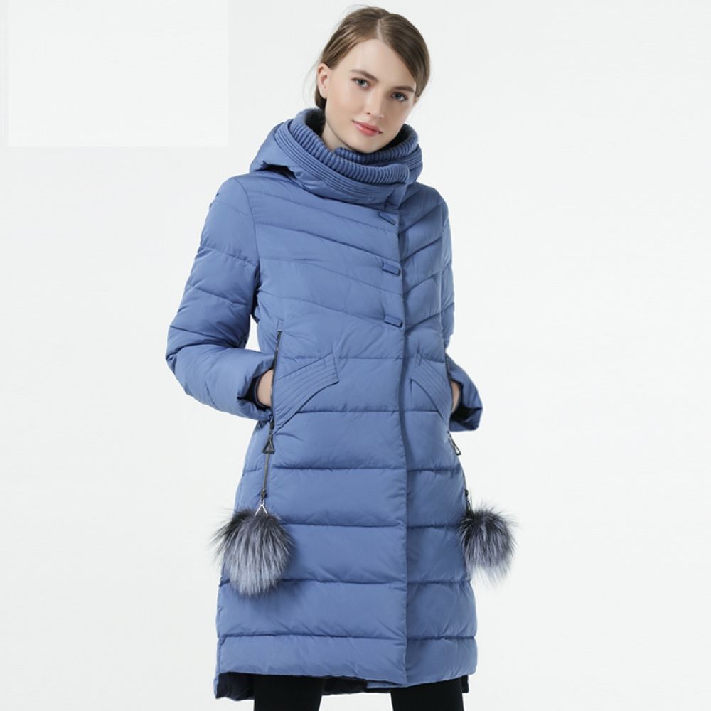 GASMAN 2019 Winter Women Down Jacket Medium Length Female Thick Warm Hooded Down Parka Windproof Ove...