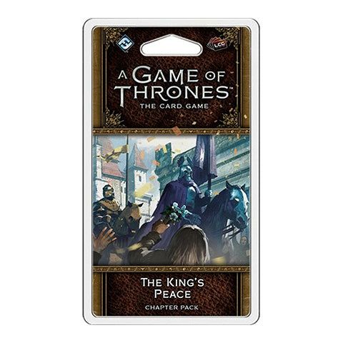 Box Art for A Game of Thrones LCG The King's Peace Chapter Pack Rodrik Cassel, Eddard Stark, Hand Of The King, Arryn, Khal Drogo, Insidious, Great House, Westeros, Iconic Characters