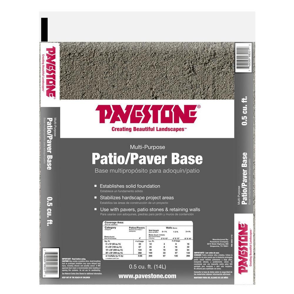 Pavestone 0 5 Cu Ft Paver Base 98001 The Home Depot Paver Patio Pavers Paver
