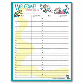 patient sign in sheet pediatric dental design 8 1 2 x 11 small dentist sign in sheet