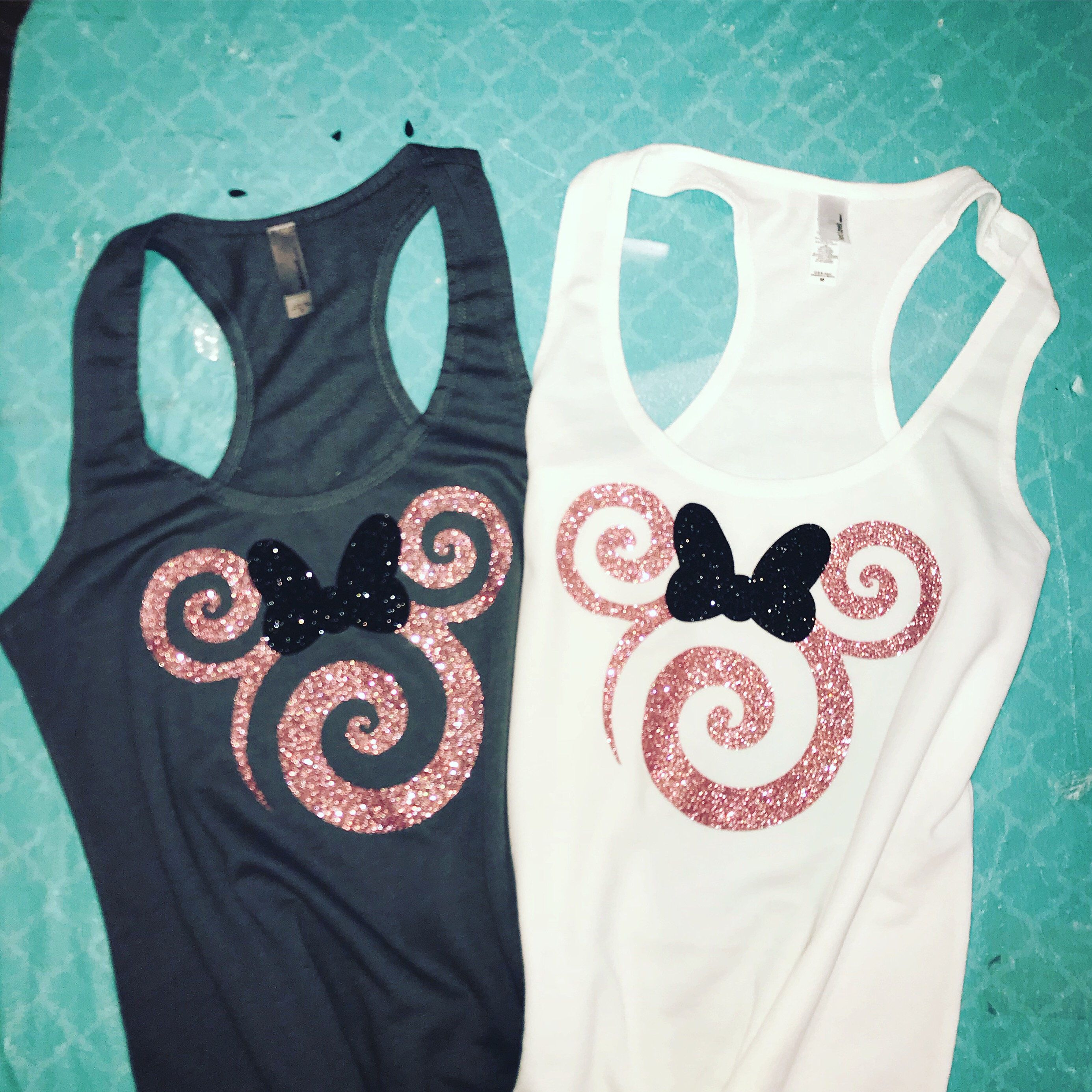 Disney Family Shirts Mickey Rose Gold Sparkle Ears Disney Family Shirts Mickey Rose Gold Sparkle Ears