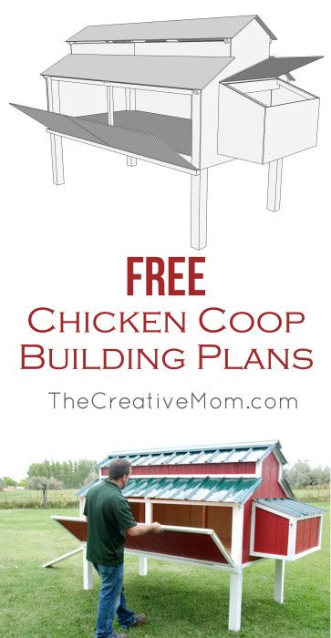 Free Chicken Coop Plans from @creativemomblog. This is the CUTEST and most FUNCTIONAL chicken coop. The free building plans show step by step instructions for how to build the entire chicken coop, and they include the full set of plans to download for FREE!!! Chicken Coop Building Plans, Chicken Coop Plans Free, Backyard Chicken Coop Plans, Portable Chicken Coop, Chickens Backyard, Free Chickens, Raising Chickens, Chicken Coop Blueprints, Urban Chickens