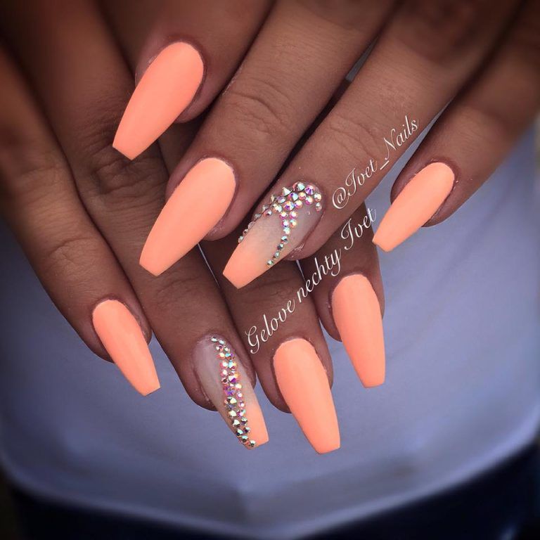 Ombre Nails Summer Acrylic Nails, Summer Nails Colors, Nail Art Summer ...