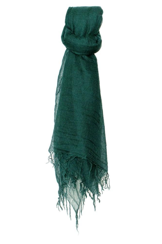 Chan LUU NEW Deep Teal Beautiful Cashmere /& Silk Soft Scarf Shawl Wrap
